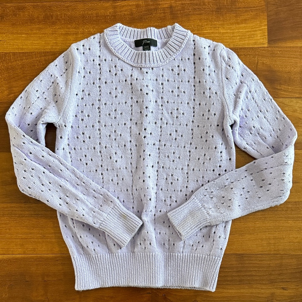 J. Crew Light Purple Crew Neck Sweater
